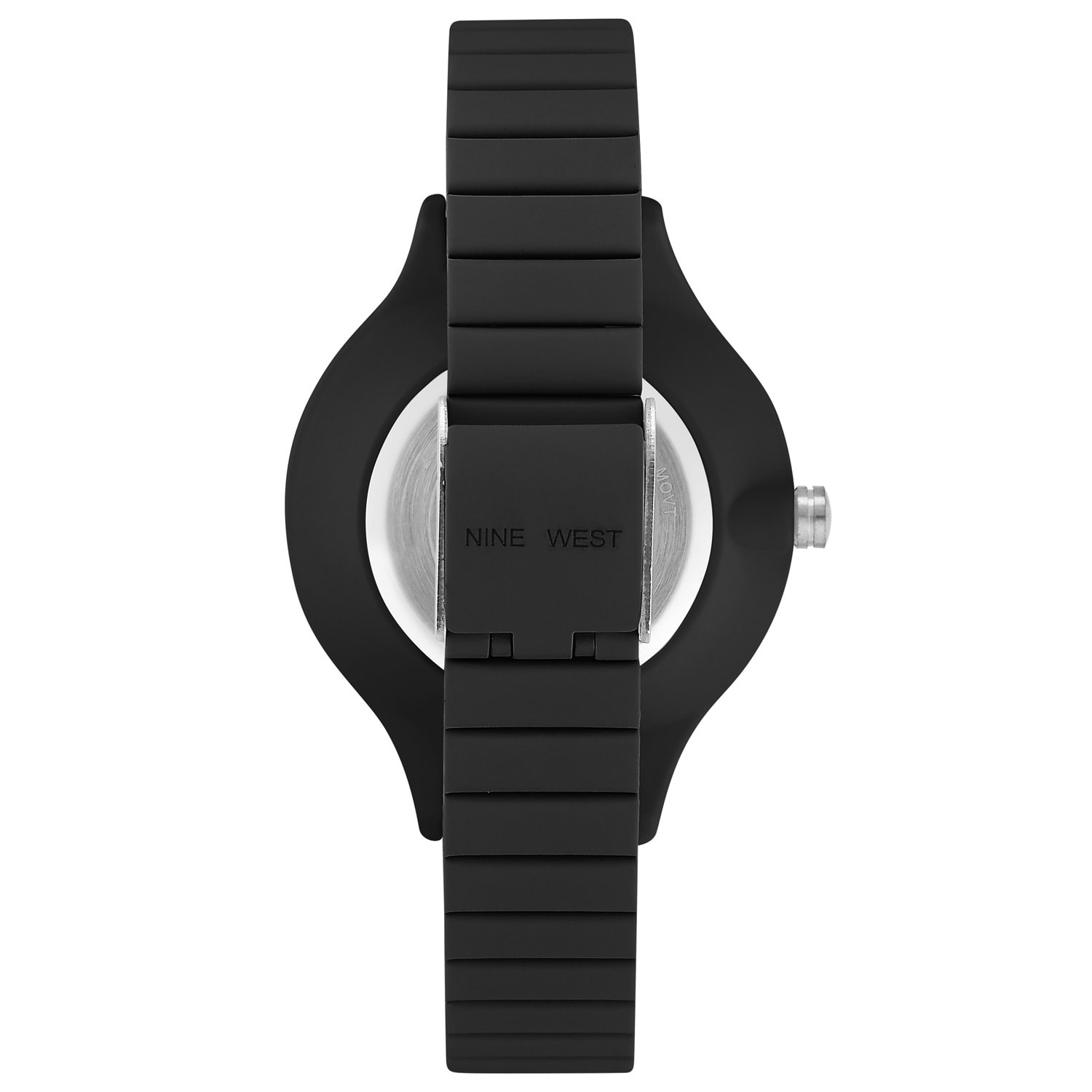 Reloj Nine West NW-2563BKBK Mujer Analogico Cuarzo con Correa de Plastico