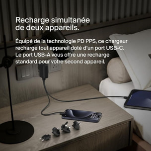 Chargeur BELKIN 25W+ adaptateur voyage+powerbank 5000mAh
