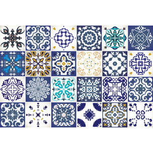 Stickers décoration Meuble - Sticker adhésif Cuisine Salon - 24 STICKERS CARRELAGES MEUBLE LETICIANA