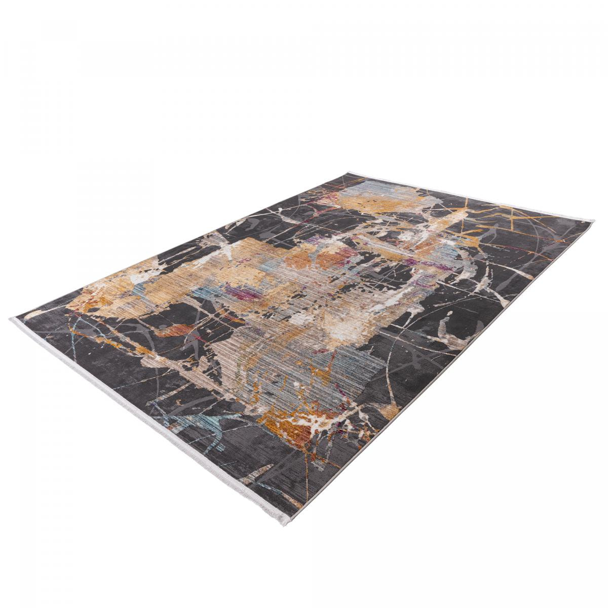 Tapis salon et chambre tissé motif abstrait LAGU