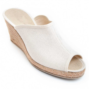 Sandalia De Cuña - Rosa - Altura: 4 Cm