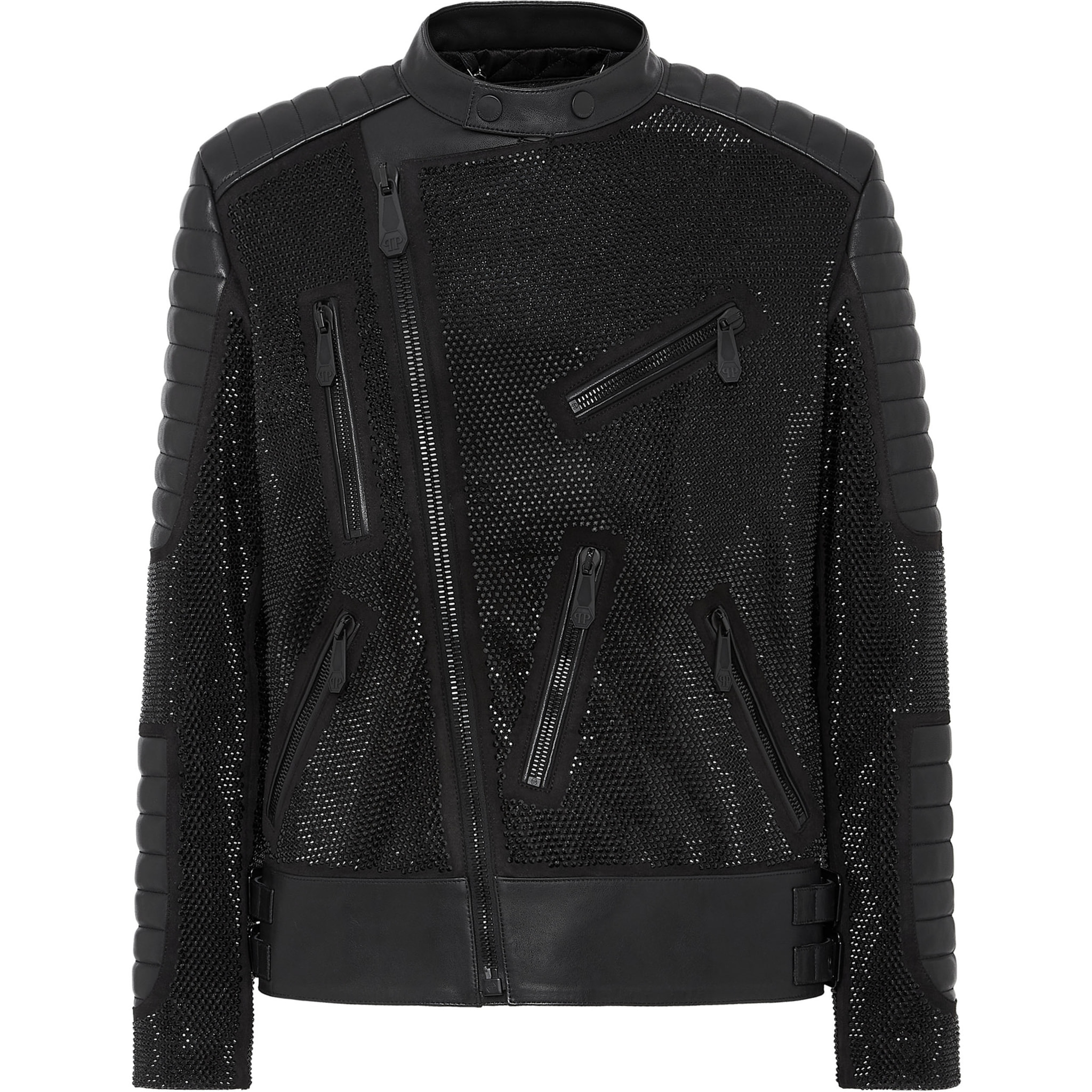 PHILIPP PLEIN Leather Biker