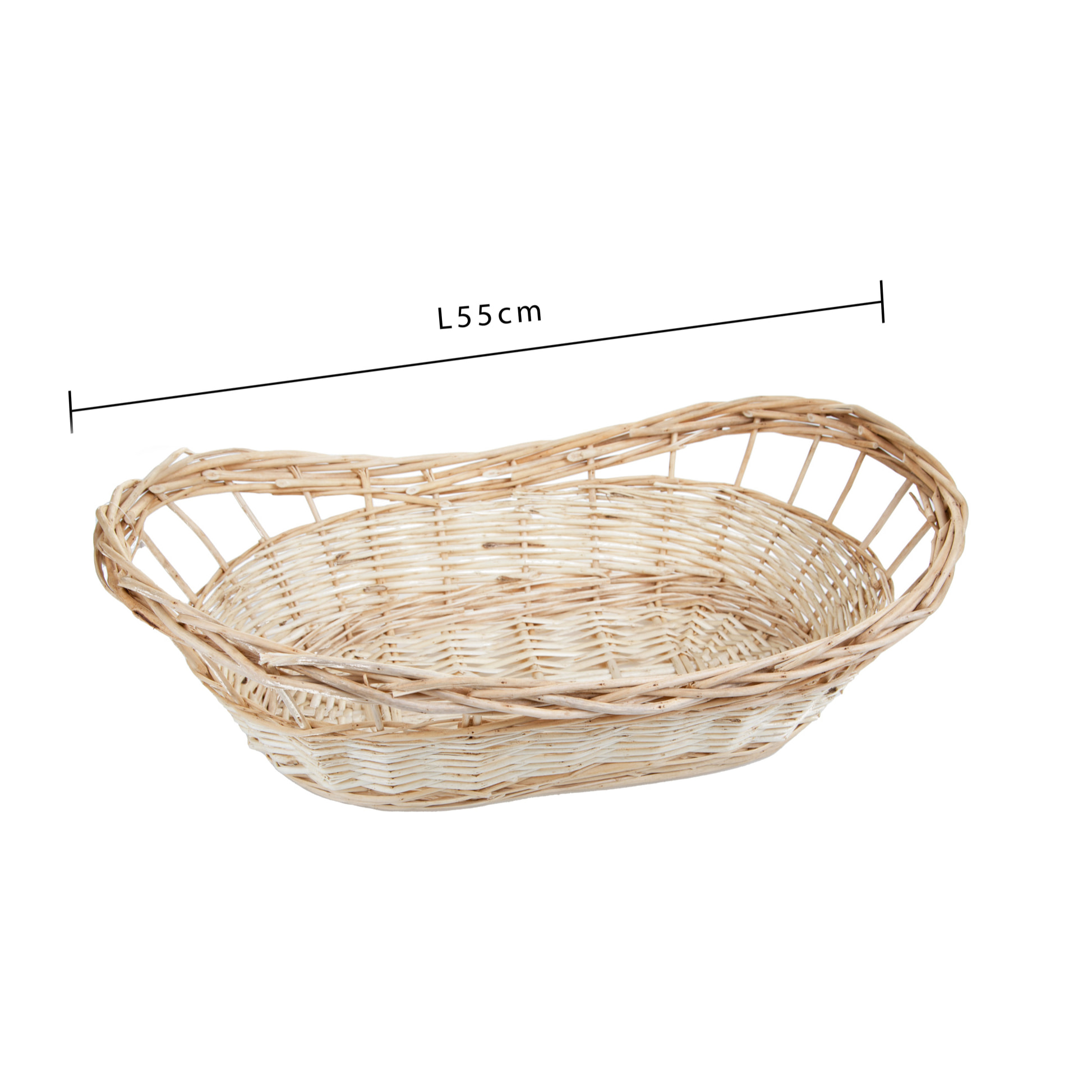 Cesto ovale - Pezzi 2 - 55xH18x32cm - Bianchi Dino SpA