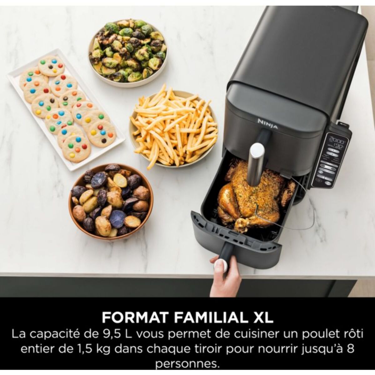 Friteuse sans huile NINJA Double Stack XL 9,5 L SL451EU