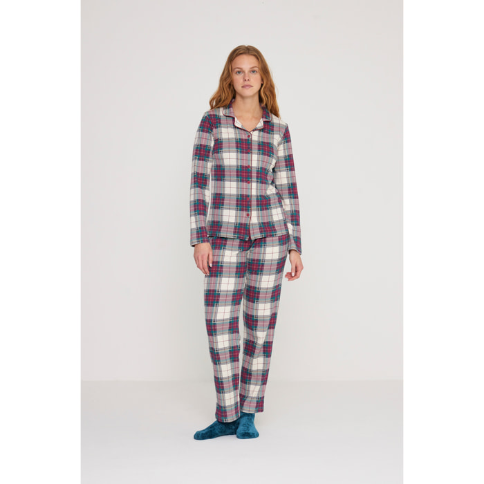Pigiama donna trish in caldo cotone a taglio uomo Noidinotte