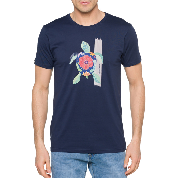 Camiseta de algodón 150 gr Hot Buttered Rebel Color Azul Marino