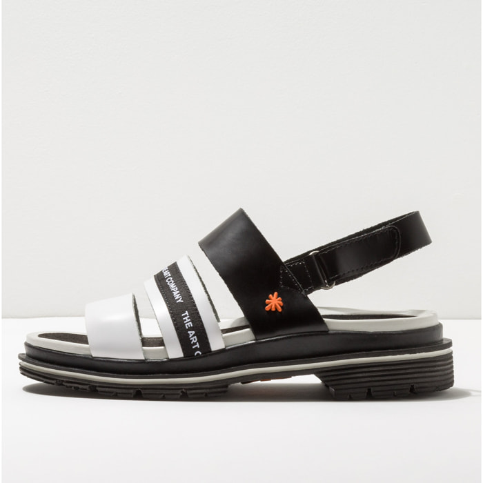 Sandalias 1545 CITY BLACK-WHITE/ BIRMINGHAM color Black-white