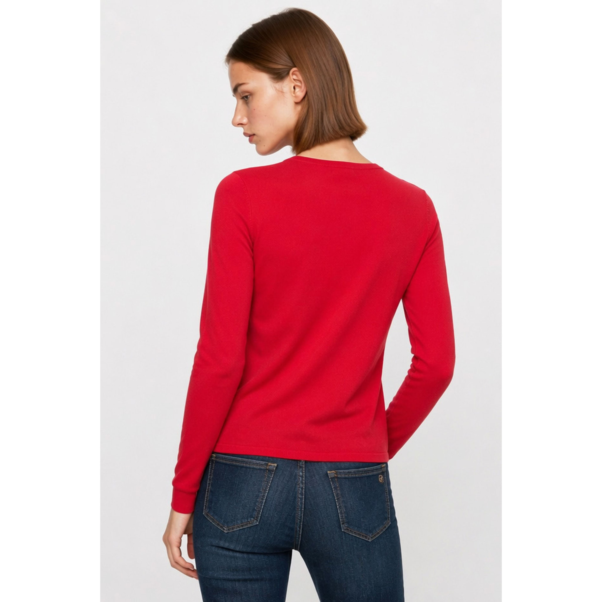Kocca - Maglia da donna a maniche lunghe con bottoni asimmetrici Donna