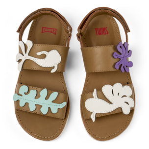 Sandalias - CAMPER Miko - Marron - Cuero liso