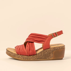 Sandalias N5117 WAX NAPPA FRAMBUESA / LEAVES color Frambuesa