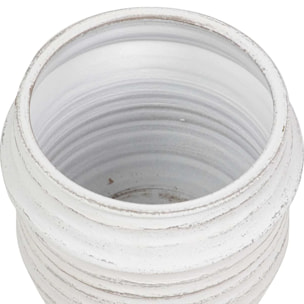 Macetero Ceramica Blanco 28x28x23 Cm