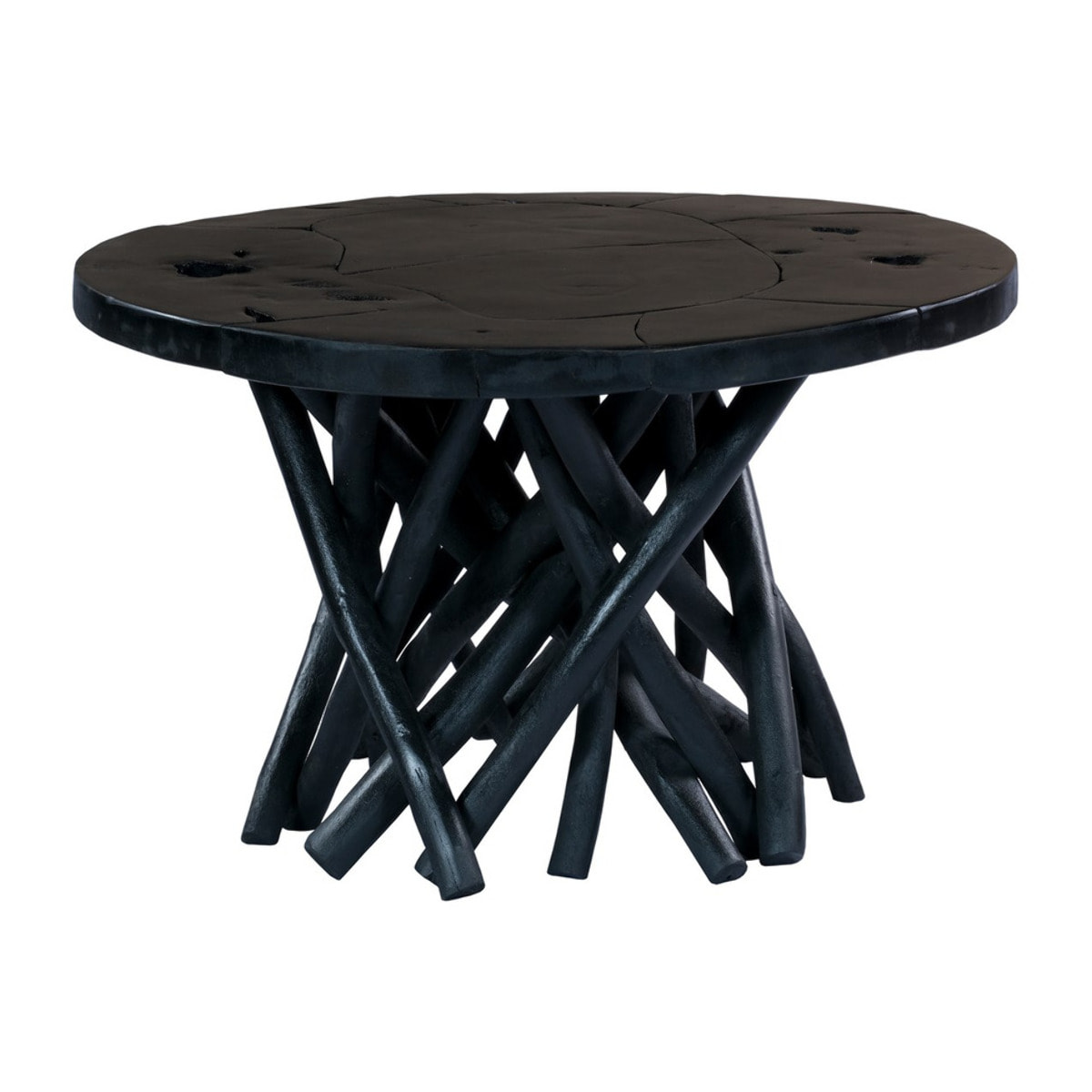 Tavolino Radix 625 in legno di teak nero