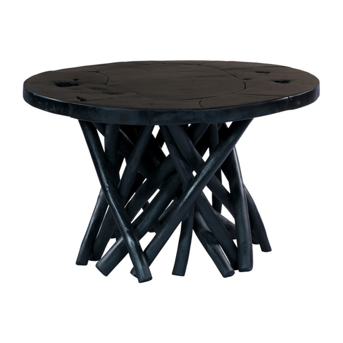 Tavolino Radix 625 in legno di teak nero