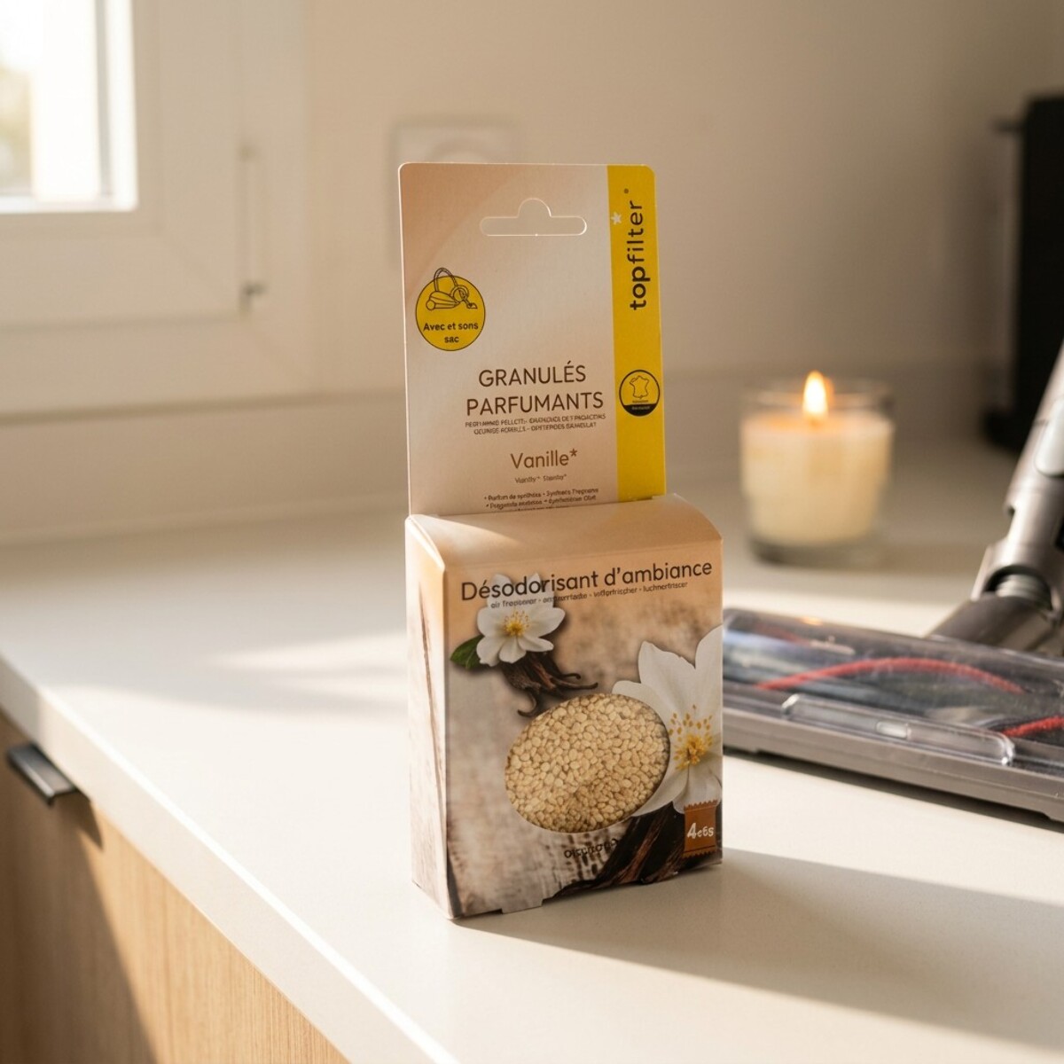 Sachets de granulés de parfum pour aspirateur à la vanille TopFilter