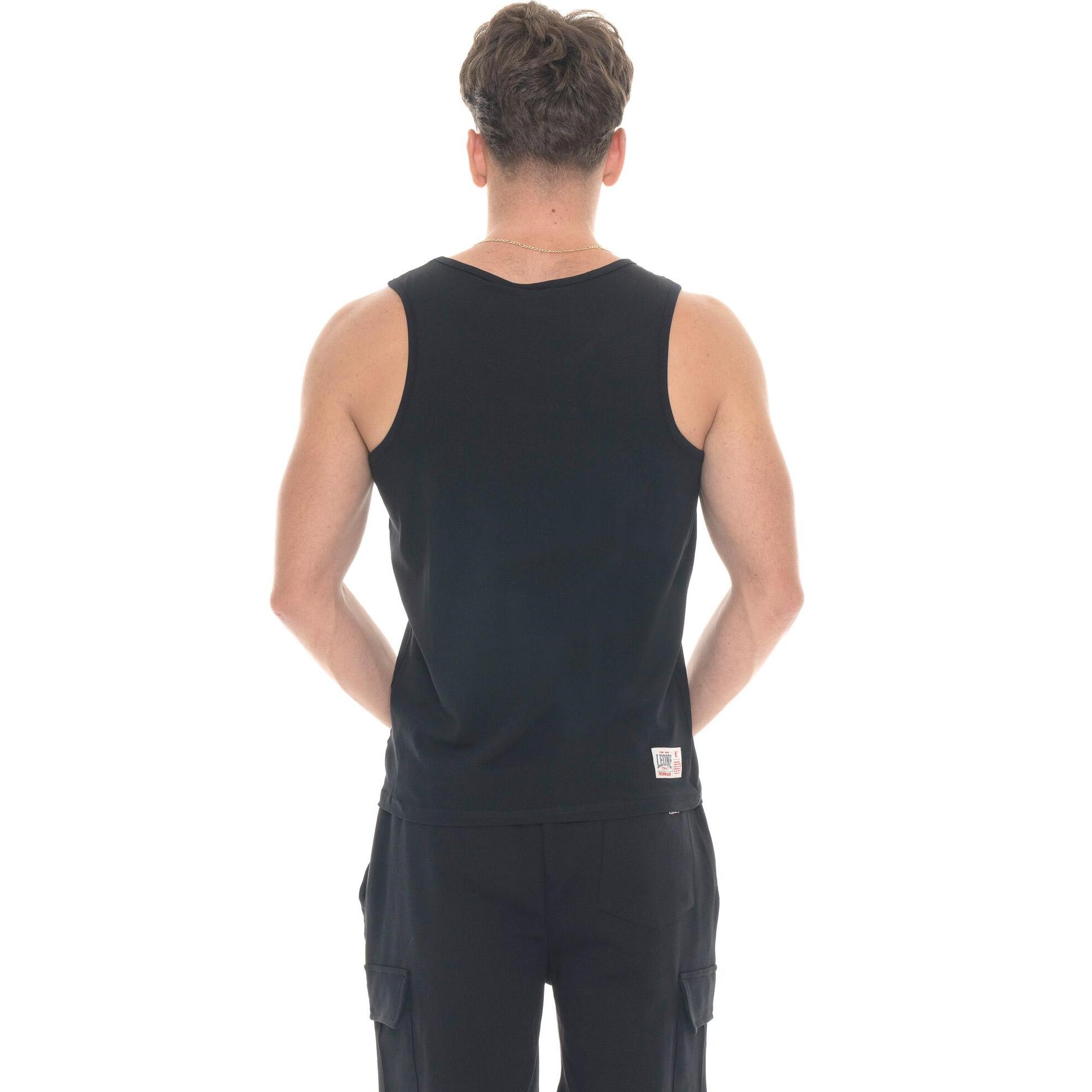 Canotta Leone 1947 Apparel con grande logo Boxing. Stile deciso per allenamento.