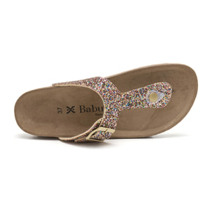 SANDALIA BABUNKERS DORADO