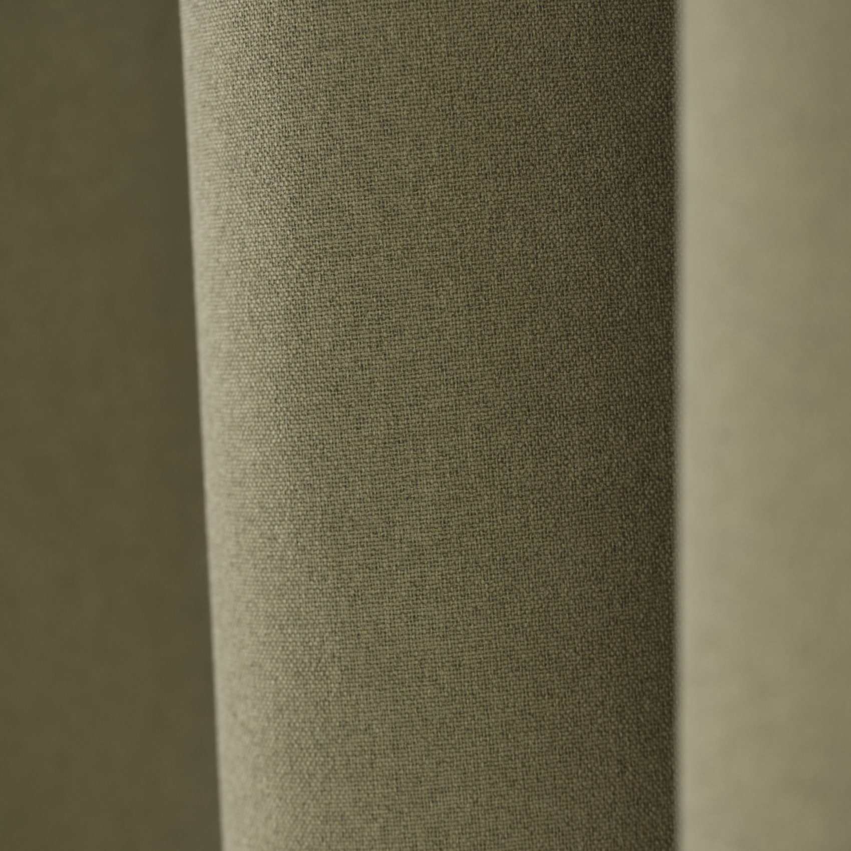 Rideau 100% occultant thermique phonique chiné - Kaki