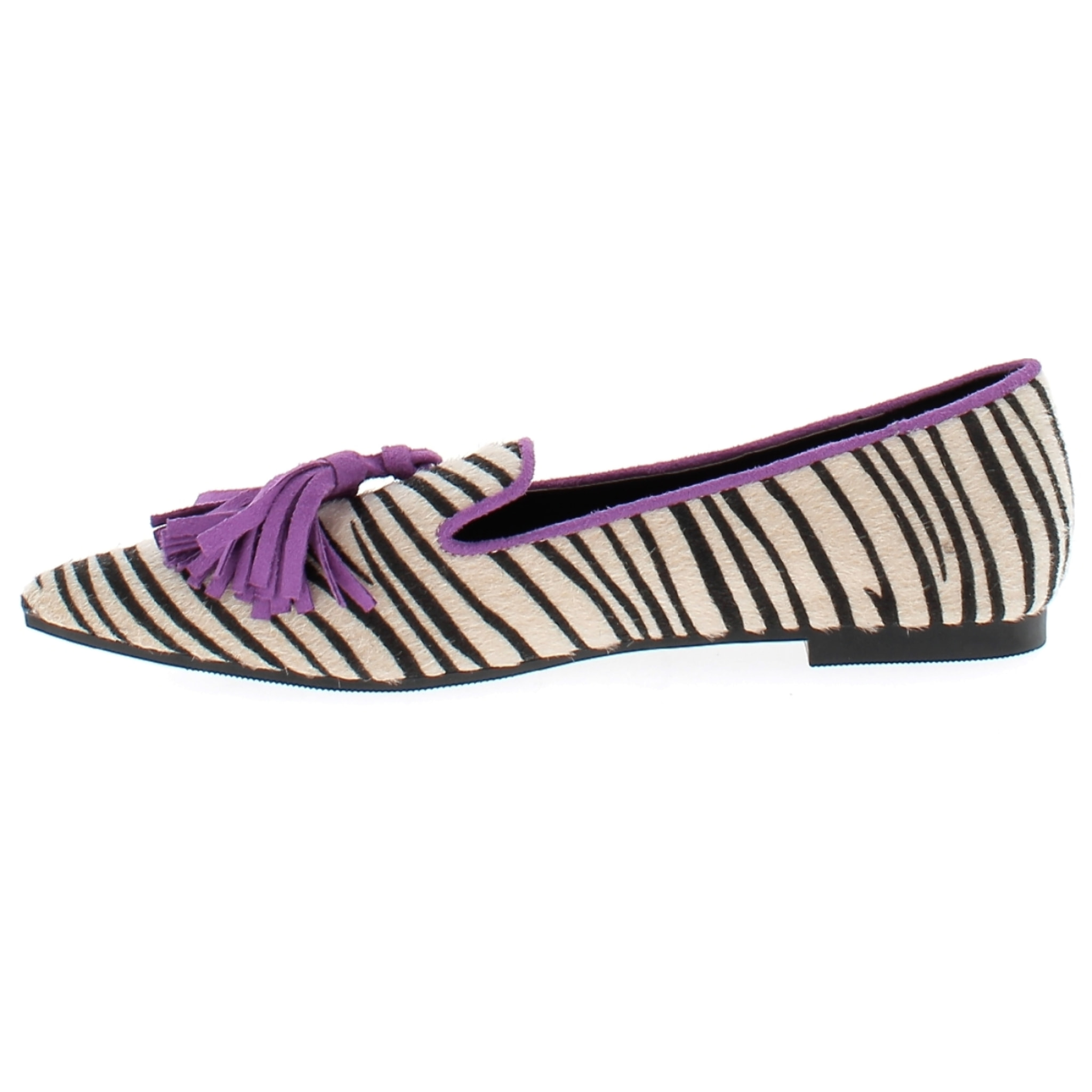 Marina Galanti Scarpe Donna Leopards Ballet Flat with Strap MG W24A042 Purple