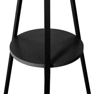 Porte-manteaux 9 crochets métal noir