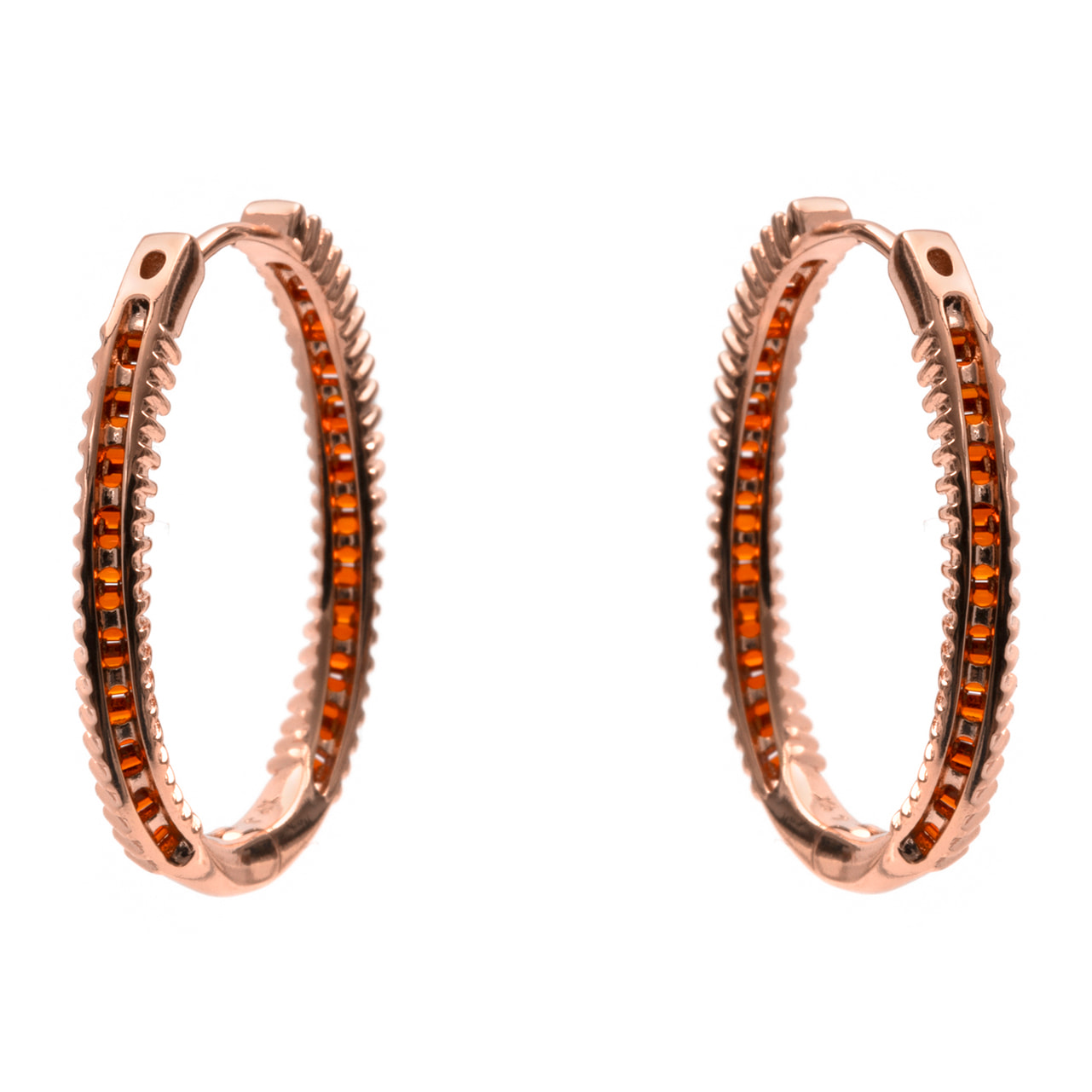 Pendientes Rendla acabado oro rosa 18k