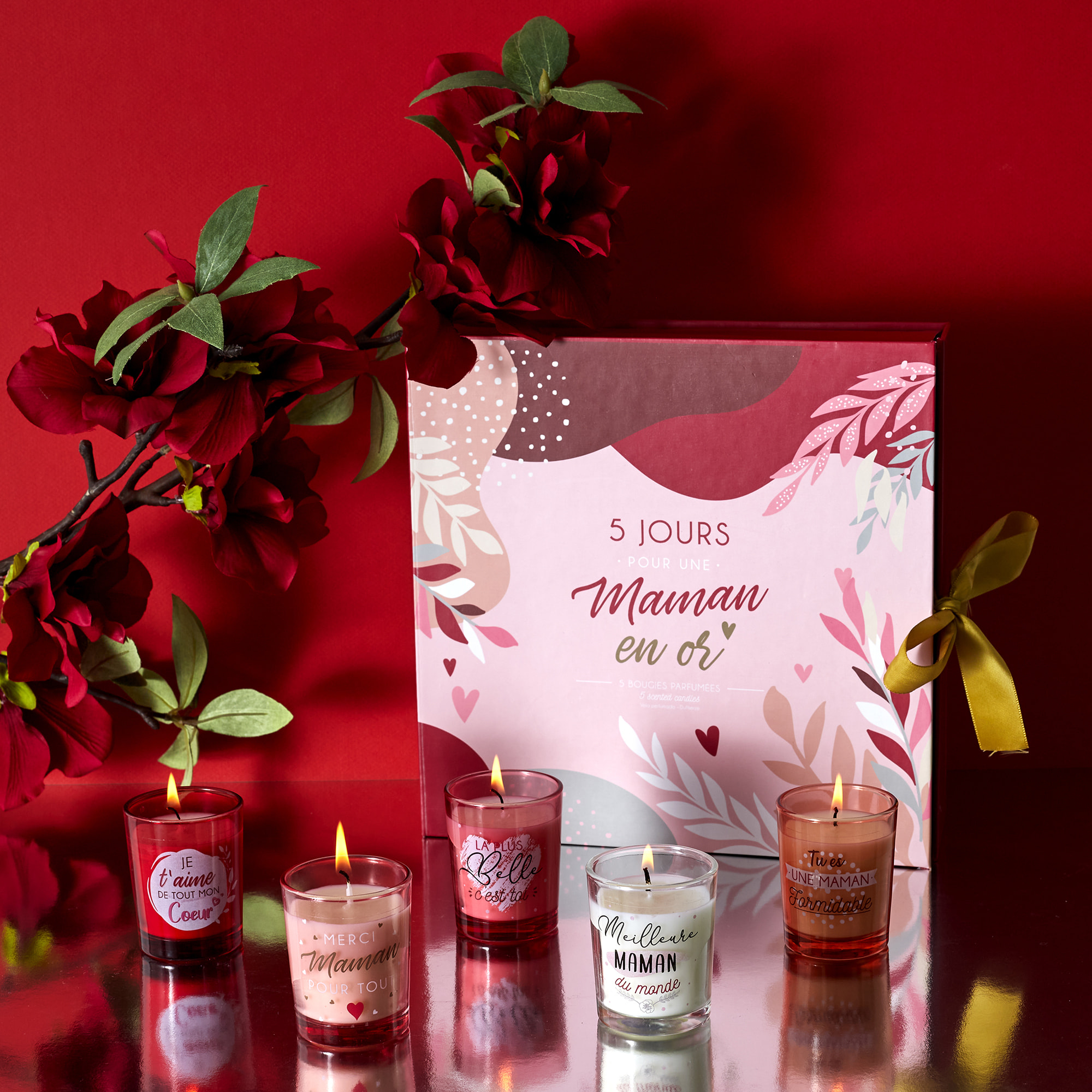 Bougie Parfumee X5 Calendrier Maman
