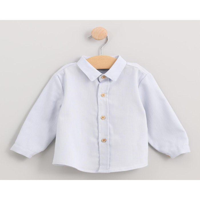 Camisa cuello camisero viella azul