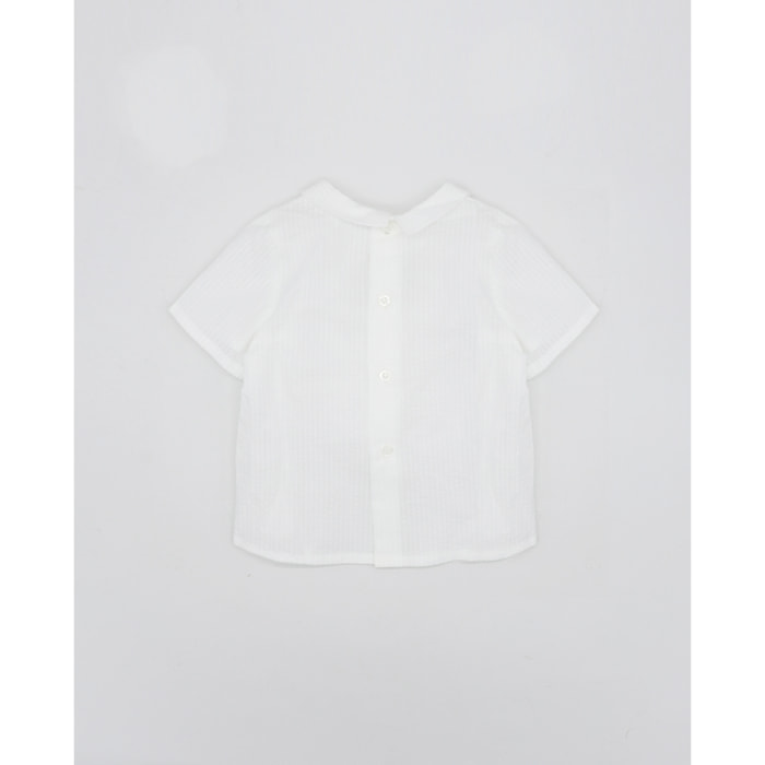 CAMISA SEERSUCKER BLANCO CUELLO FRANCÉS