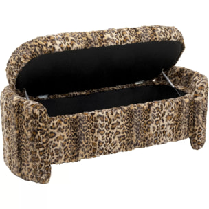 Banc-coffre 115cm léopard Kare Design