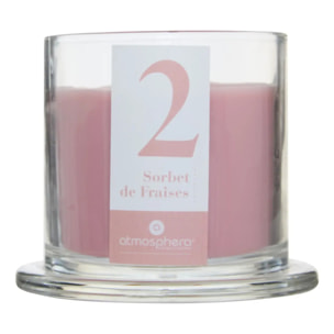 Bougie parfumée 238g Numia Sorbet de Fraises