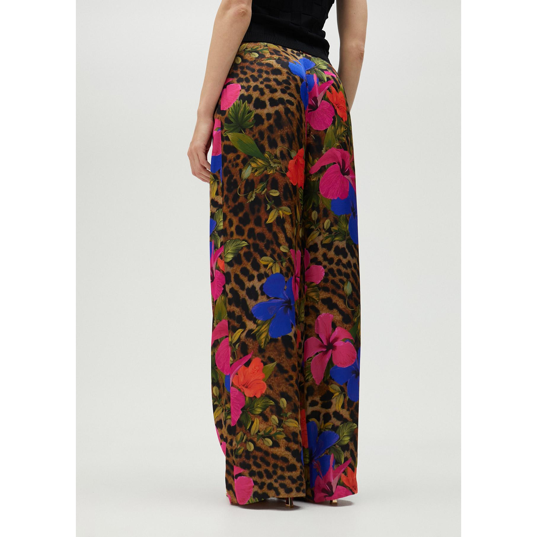 Pantaloni morbidi stampa animalier