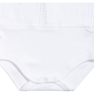 Body bebé sin mangas cuello bambula