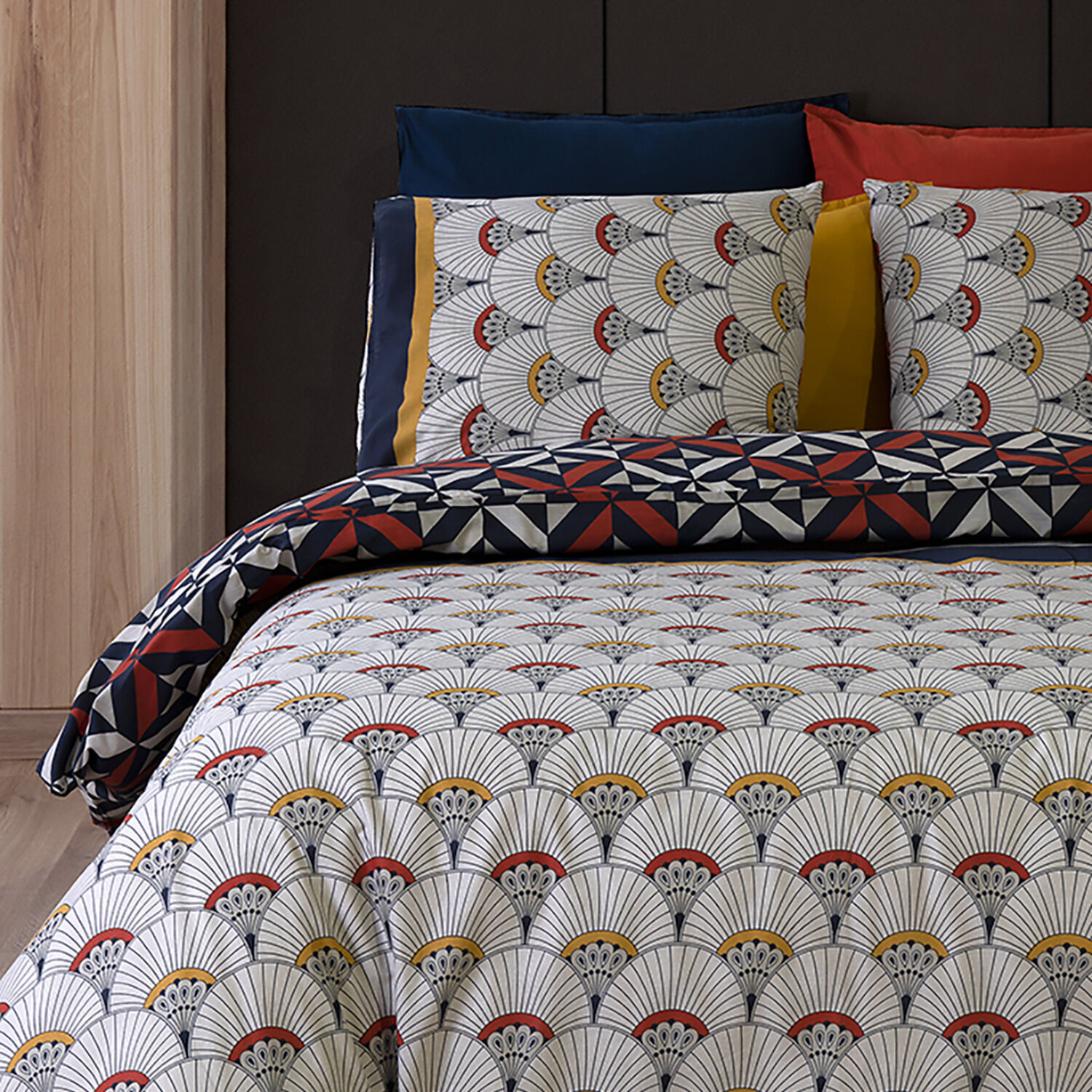 Parure housse de couette 100% coton 57fils panka
