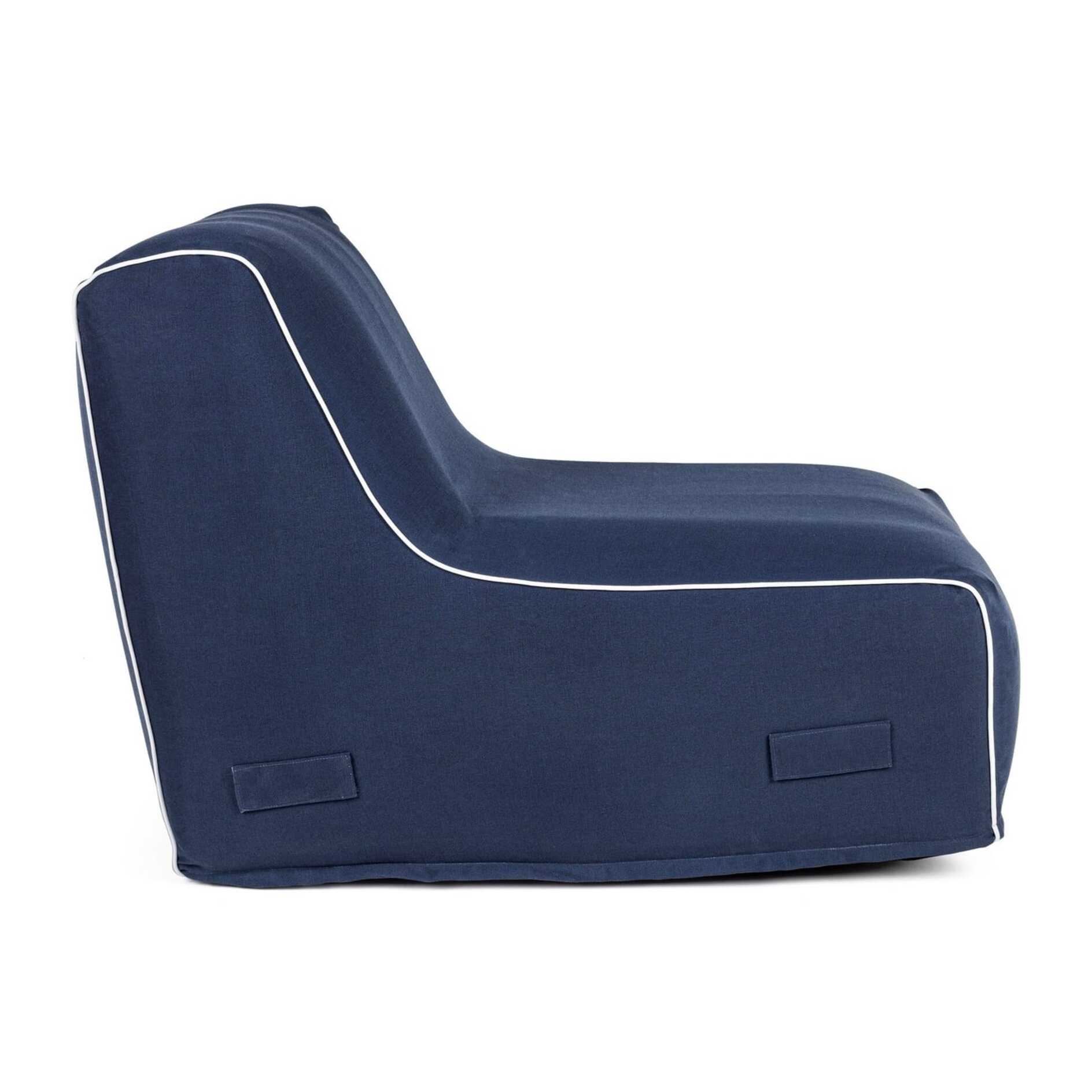 Chaise longue gonfiabile ALAIOR in tessuto blu