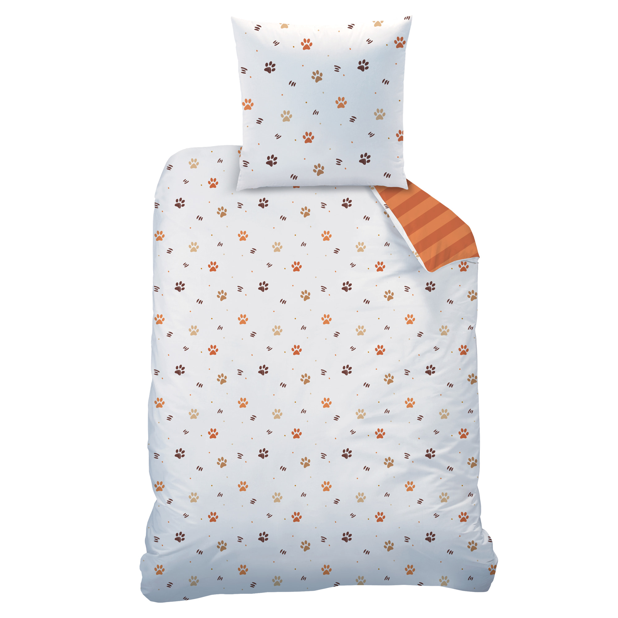 Parure de lit imprimée 100% coton, TIGRI