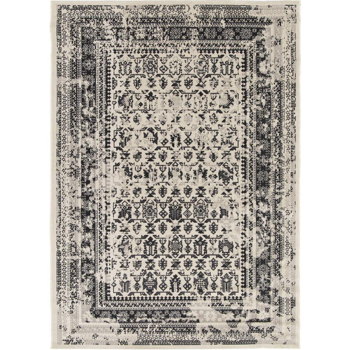 Tapis salon et chambre tissé motif oriental NARU