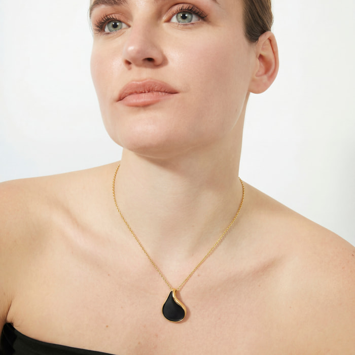 Collar Overci acabado oro amarillo 18k