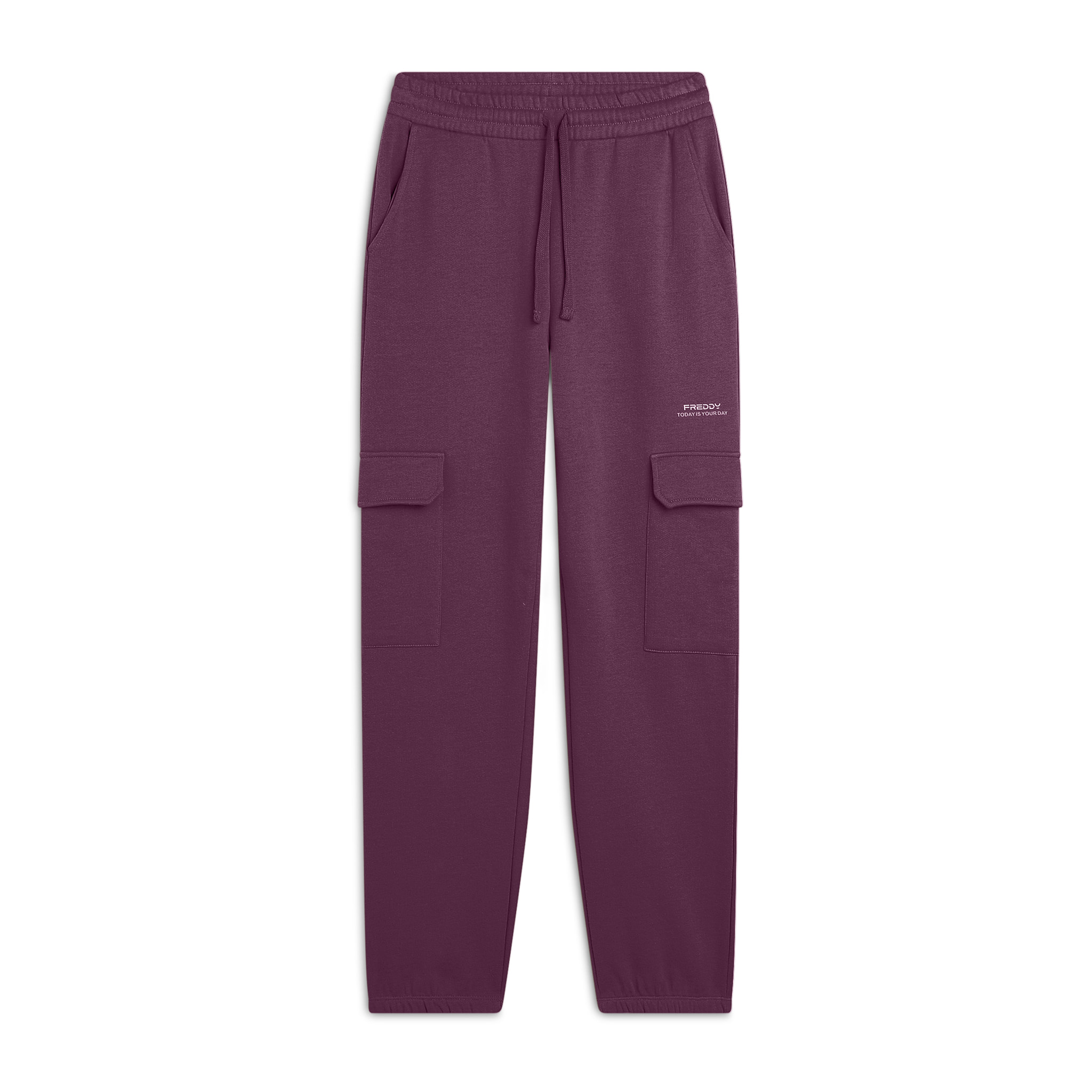 Pantalone cargo da donna comfort fit in felpa