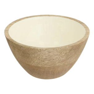 Coupelle Inaya D13cm blanc chaud et manguier