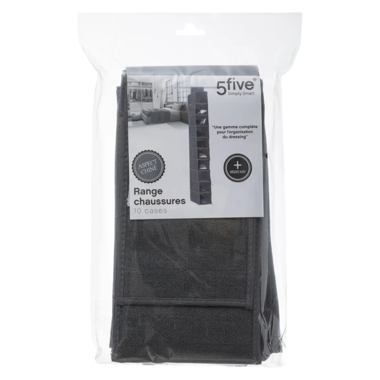 Rangement chaussures 10 cases Gris