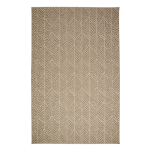 Tapis d'extérieur Curtis 300x200cm motif feuille beige