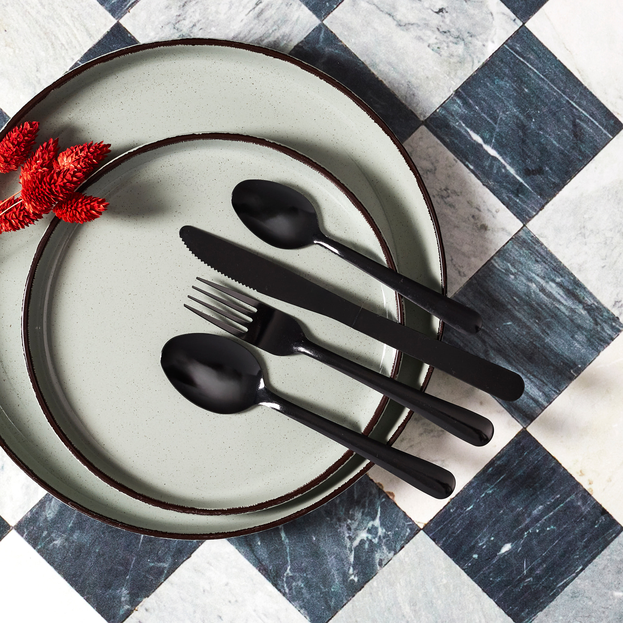 Menagere 16pcs Noir Harmony