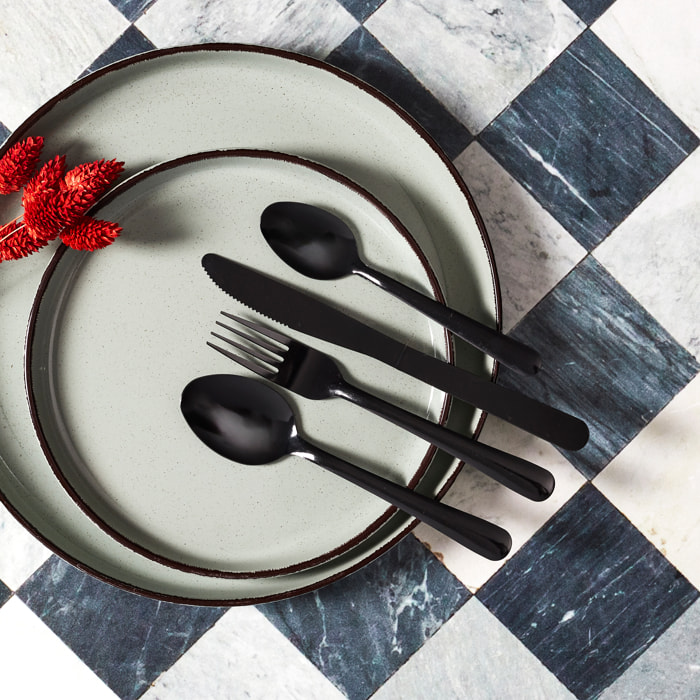 Menagere 16pcs Noir Harmony