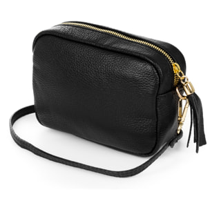 Delfina Bolso bandolera Mujer.Piel auténtica Dollaro