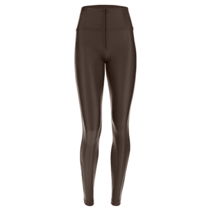 Pantaloni push up WR.UP® skinny vita alta con zip similpelle