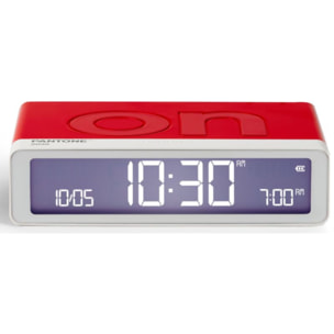 Réveil LEXON x Pantone Flip Classic Rouge