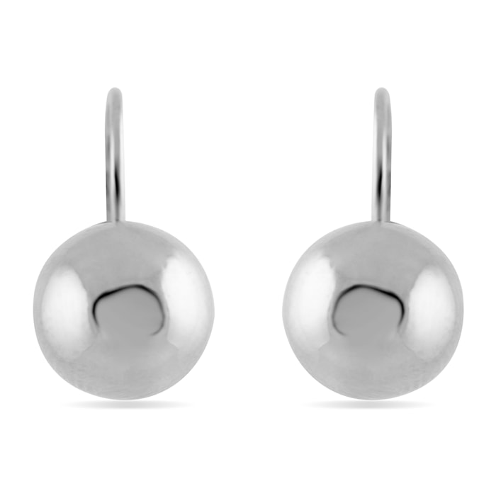 Pendientes acabados en rodio
