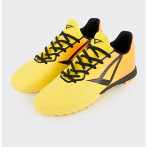 Scarpa da calcetto DELTA giallo arancio, bambino
