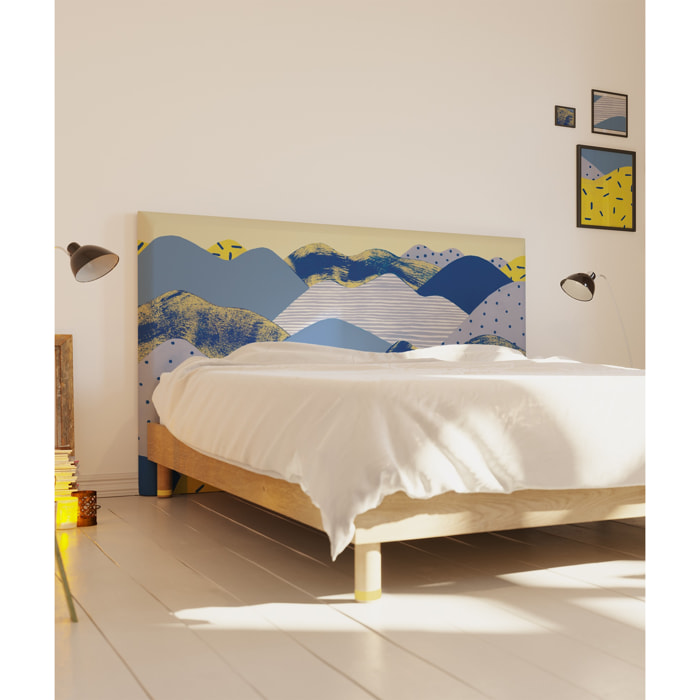 Tête de lit Songes dans la vallée | Coloris Jaune de Naples | Largeur au choix