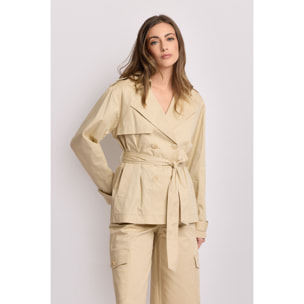 Kocca - Giacca stile trench Donna, Tinta unita