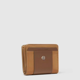 Piquadro Portafogli da mini con portamonete, porta carte di credito e protezione RFID